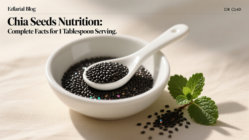 Chia Seeds Nutrition: Complete Facts for 1 Tablespoon Serving