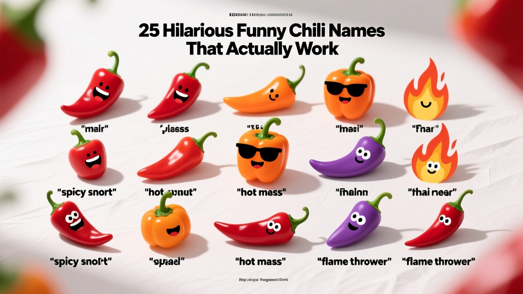25 Hilarious Funny Chili Names That Actually Work