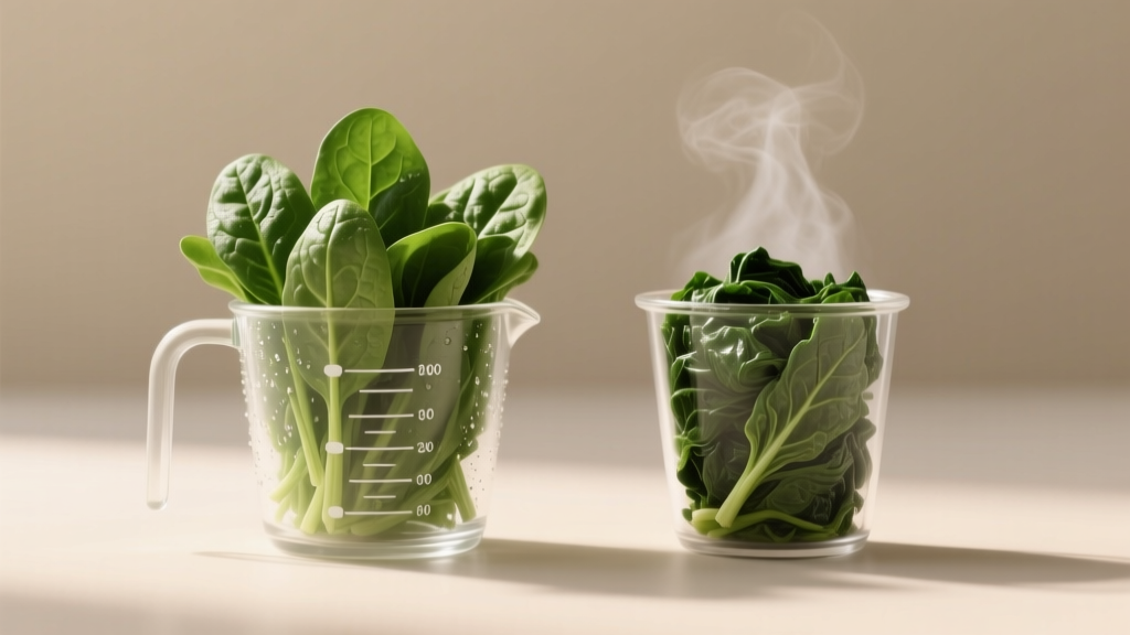 How Many Ounces of Spinach in a Cup: Raw vs Cooked Measurements