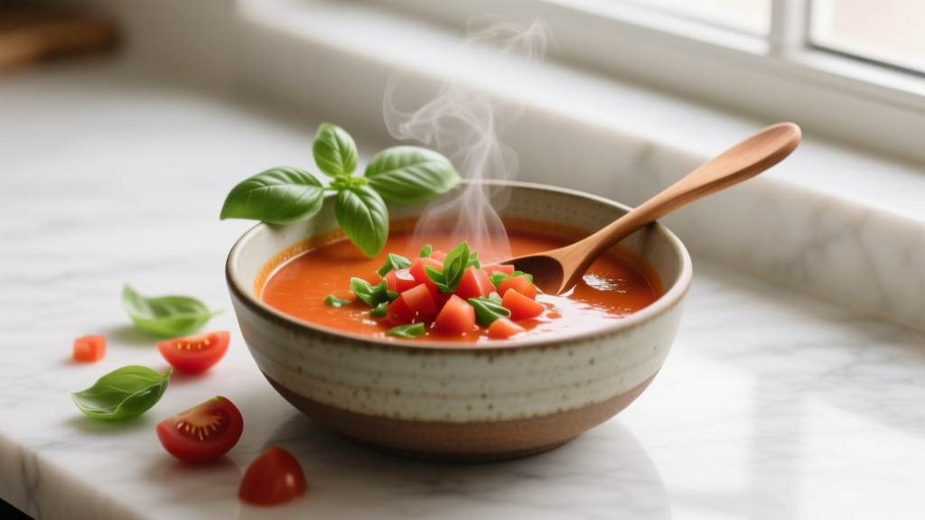 Simple Homemade Tomato Basil Soup Recipe in 30 Minutes