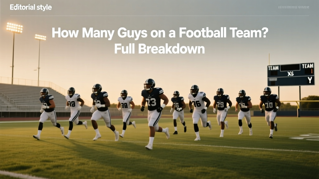 How Many Guys on a Football Team? Full Breakdown