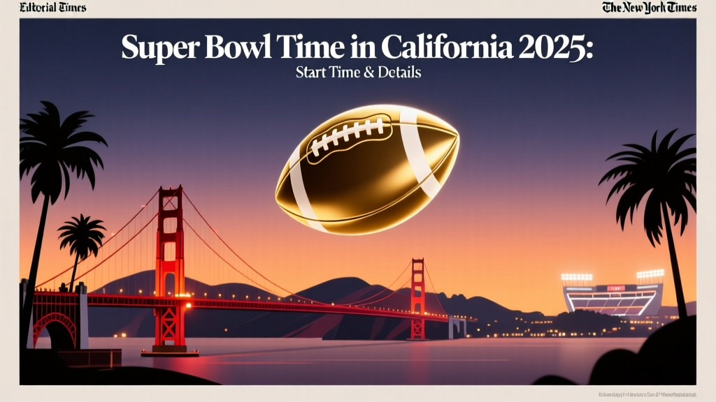 Super Bowl Time in California 2025: Start Time & Details