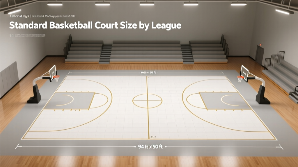 Standard Basketball Court Size by League