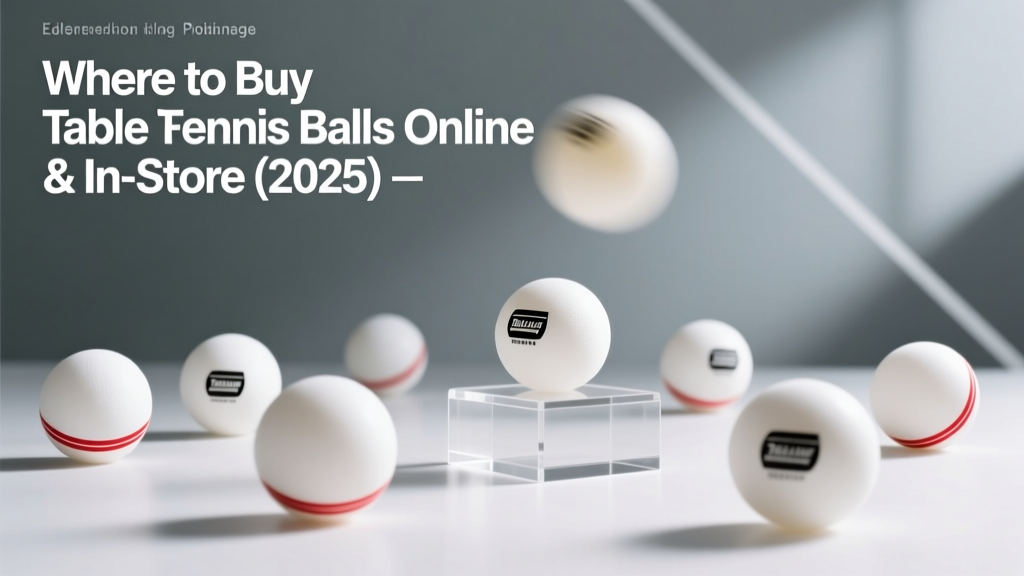 Where to Buy Table Tennis Balls Online & In-Store (2025)