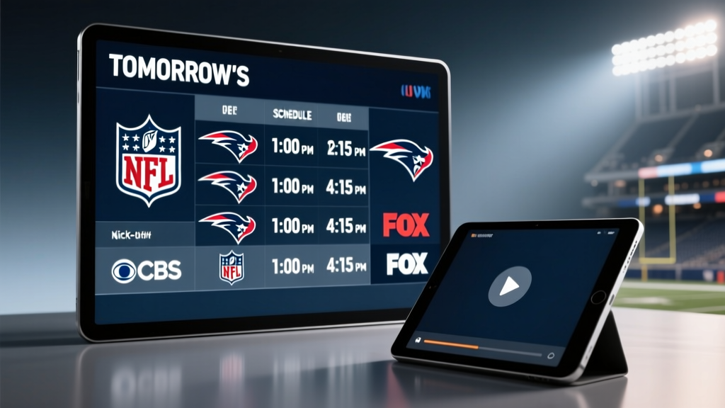 NFL Game Times Tomorrow: Full Schedule & How to Watch
