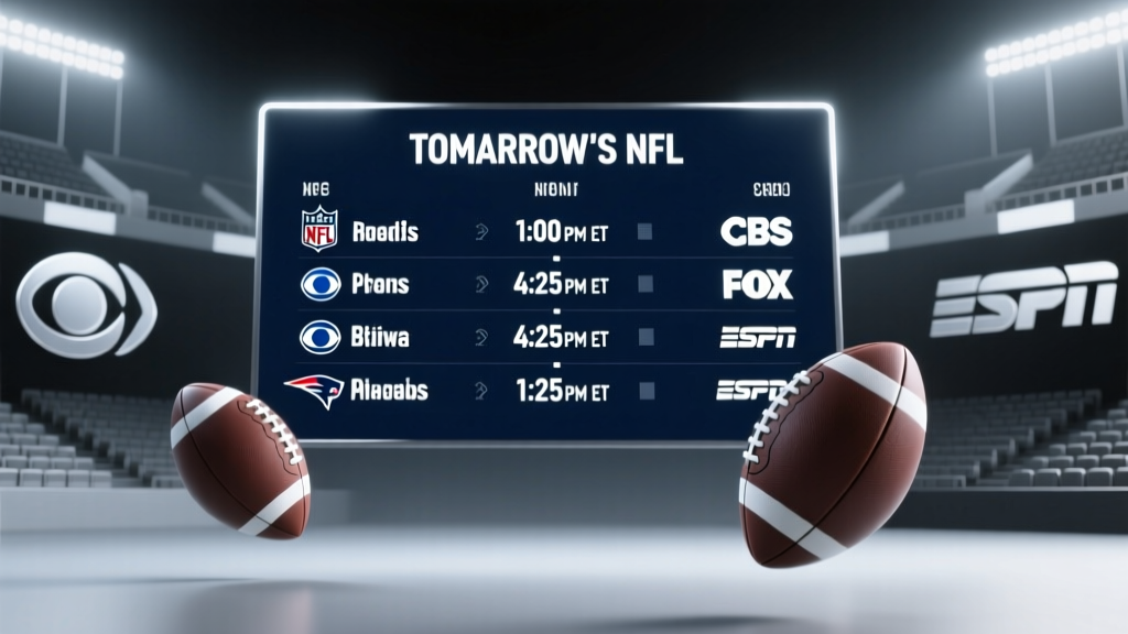 What Time Are NFL Games Tomorrow? Full Schedule & TV Info
