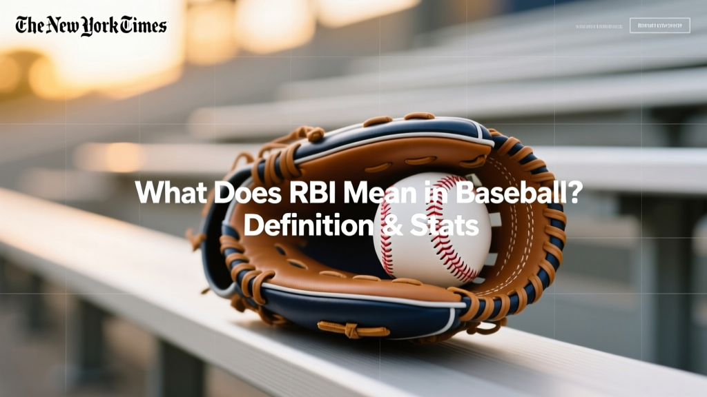 What Does RBI Mean in Baseball? Definition & Stats