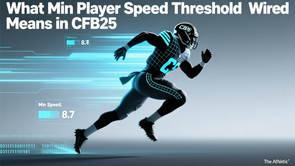 What Min Player Speed Threshold Means in CFB25