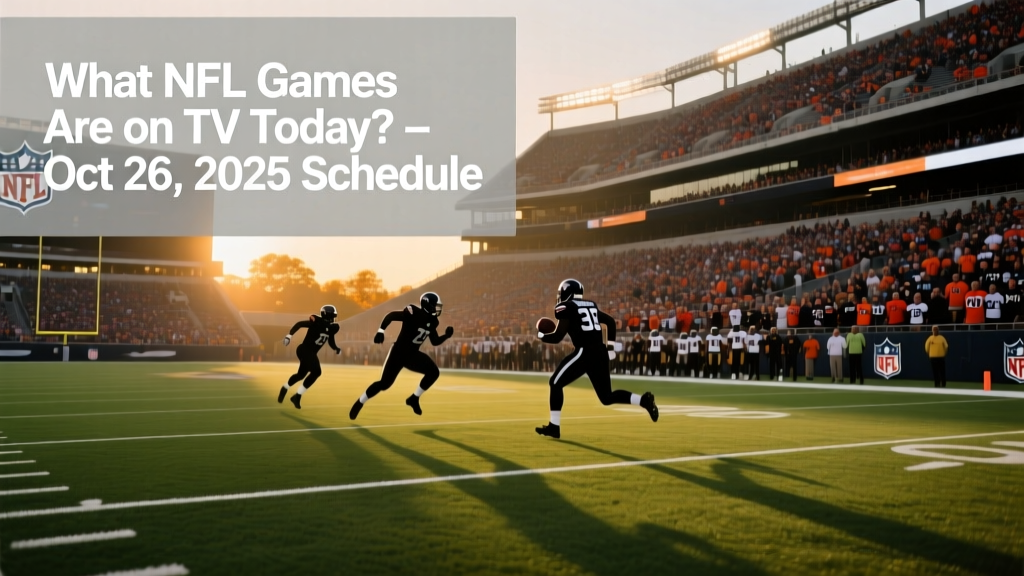 What NFL Games Are on TV Today? - Oct 26, 2025 Schedule