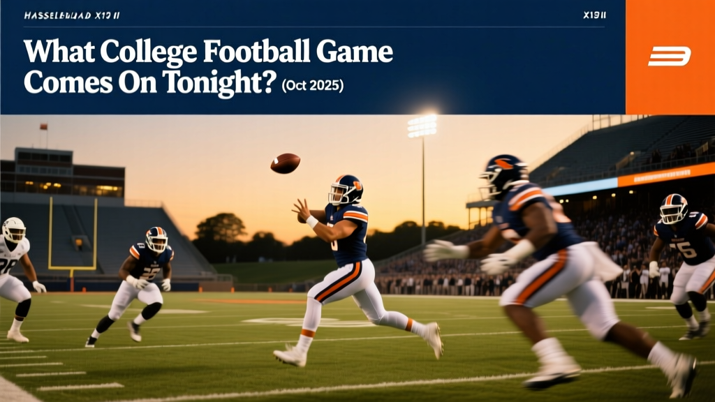 What College Football Game Comes On Tonight? (Oct 2025)