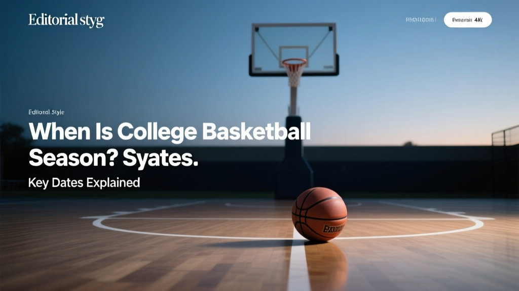 When Is College Basketball Season? Key Dates Explained