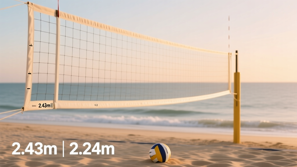 How Tall Is a Beach Volleyball Net? Official Heights Explained
