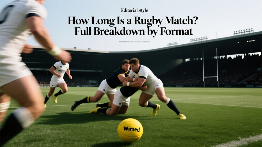 How Long Is a Rugby Match? Full Breakdown by Format
