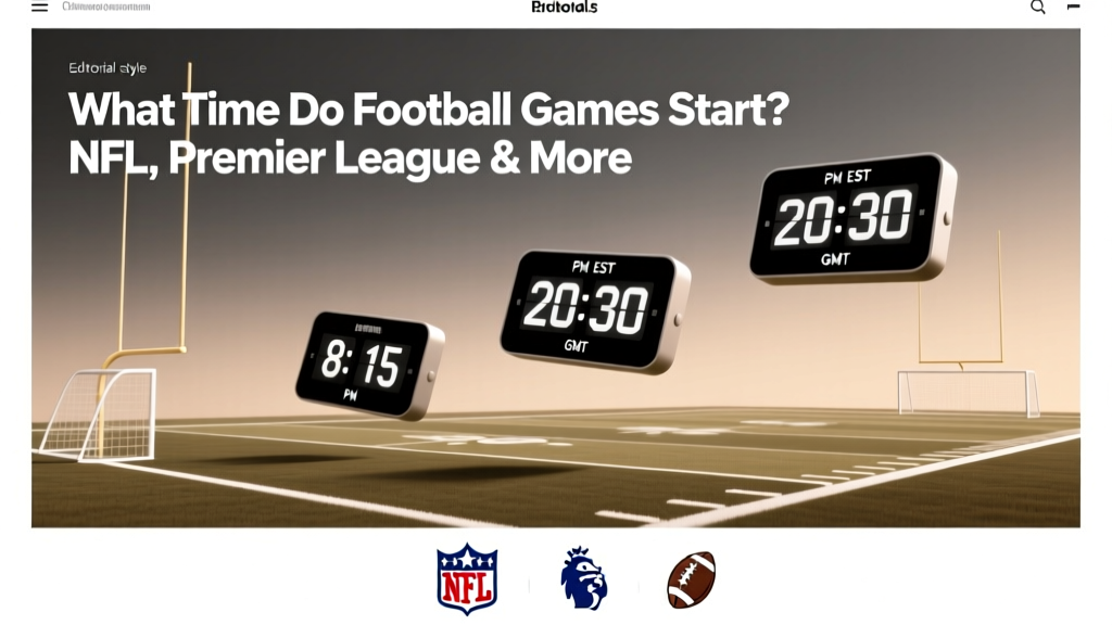 What Time Do Football Games Start? NFL, Premier League & More