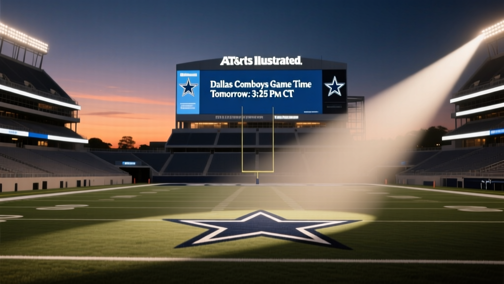 Dallas Cowboys Game Time Tomorrow: 3:25 PM CT