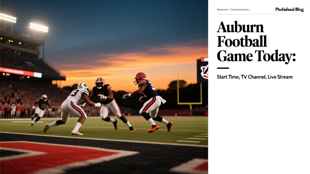 Auburn Football Game Today: Start Time, TV Channel, Live Stream