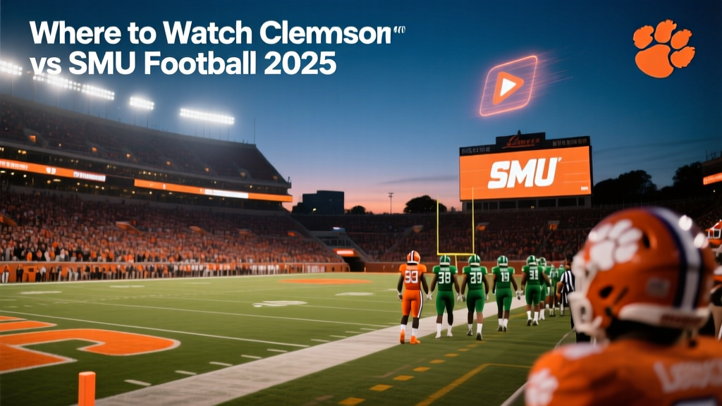 Where to Watch Clemson vs SMU Football 2025