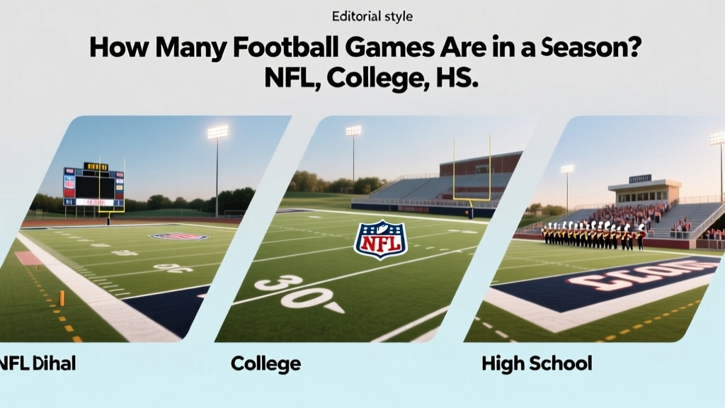 How Many Football Games Are in a Season? NFL, College, HS