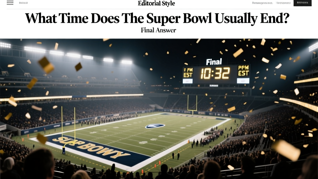 What Time Does the Super Bowl Usually End? Final Answer