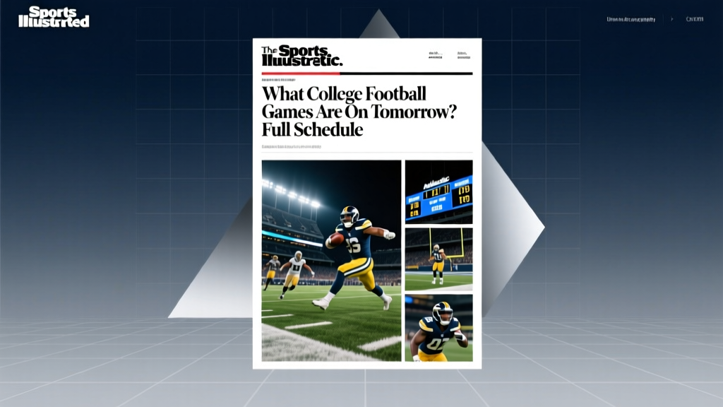 What College Football Games Are On Tomorrow? Full Schedule
