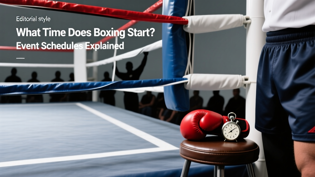 What Time Does Boxing Start? Event Schedules Explained