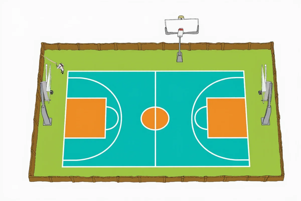 Basketball Court Dimensions by League | NBA, NCAA, High School, FIBA