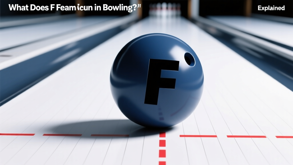 What Does F Mean in Bowling? Foul Explained