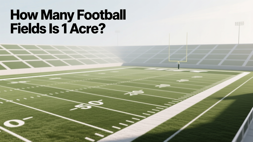 How Many Football Fields Is 1 Acre?