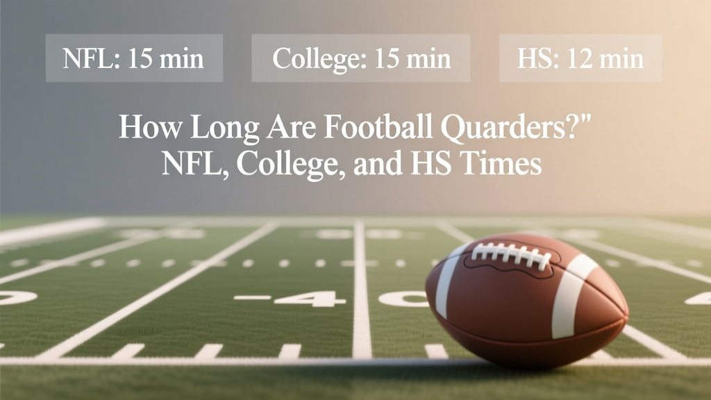 How Long Are Football Quarters? NFL, College, and HS Times