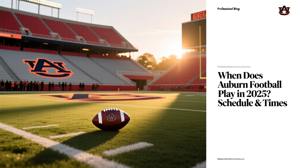 When Does Auburn Football Play in 2025? Schedule & Times
