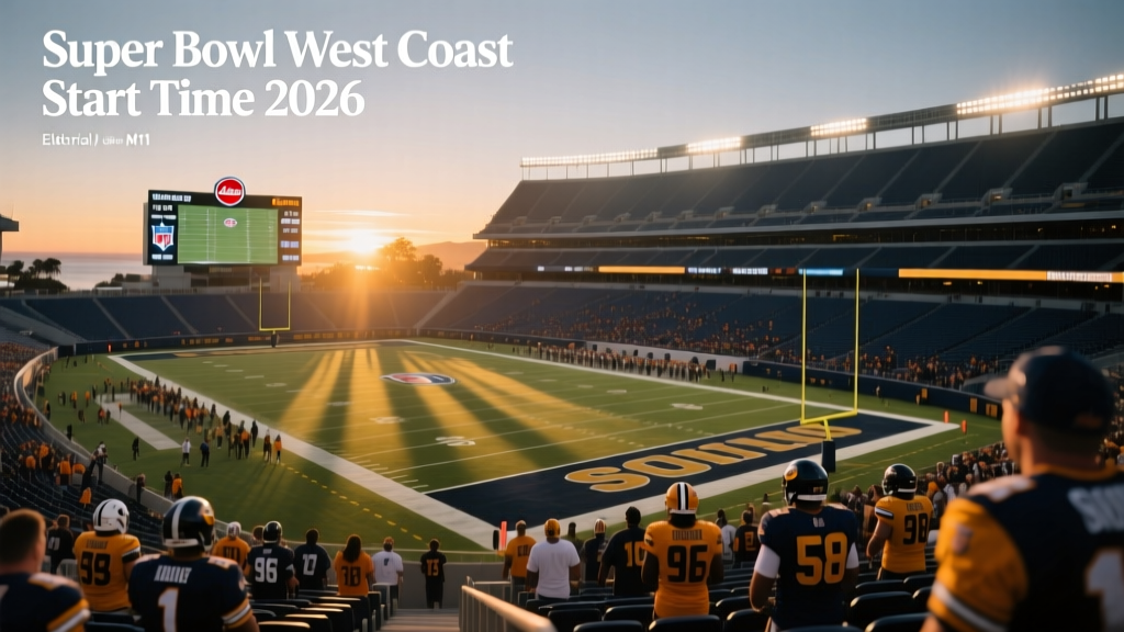Super Bowl West Coast Start Time 2026