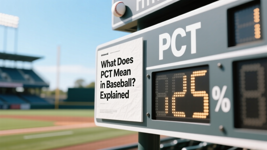 What Does PCT Mean in Baseball? Explained
