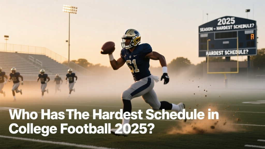 Who Has the Hardest Schedule in College Football 2025?