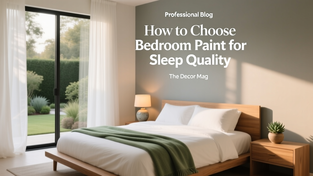 How to Choose Bedroom Paint for Sleep Quality - The Decor Mag