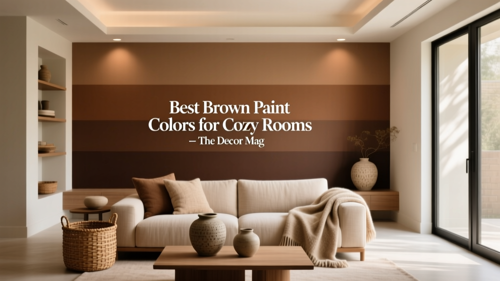 Best Brown Paint Colors for Cozy Rooms - The Decor Mag