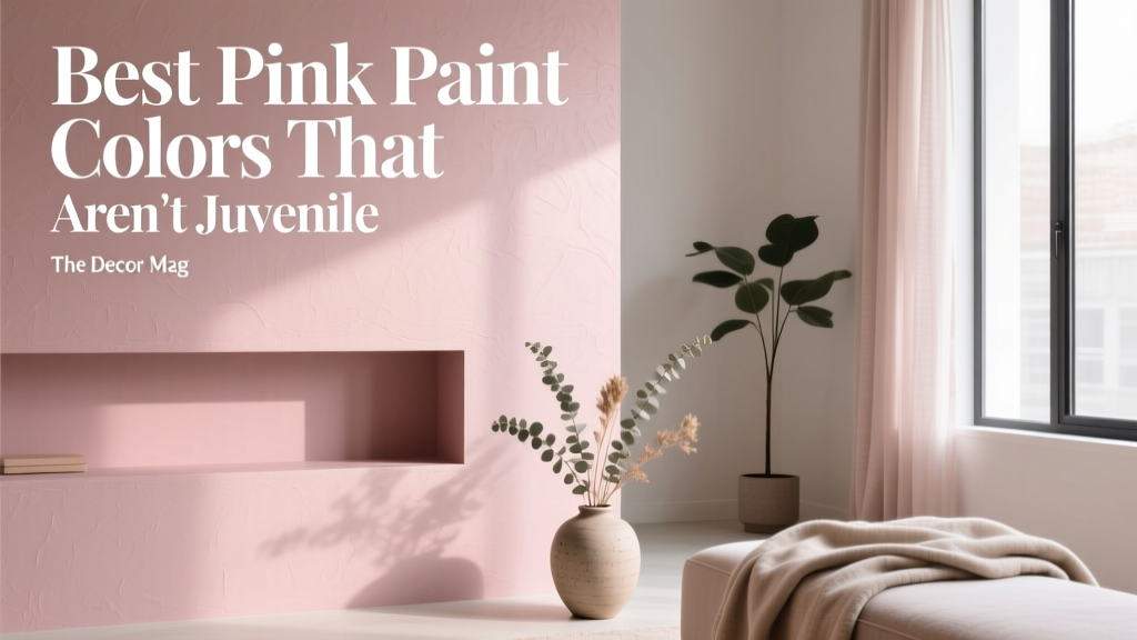 Best Pink Paint Colors That Aren't Juvenile - The Decor Mag