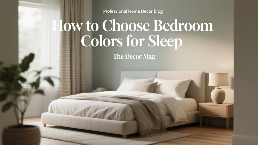 How to Choose Bedroom Colors for Sleep - The Decor Mag
