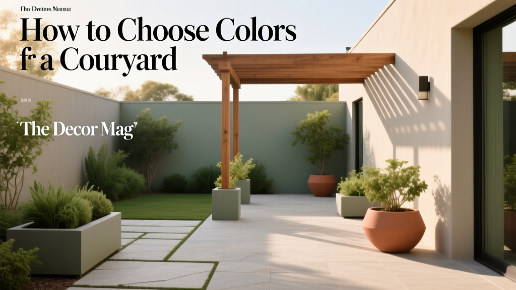 How to Choose Colors for a Courtyard - The Decor Mag