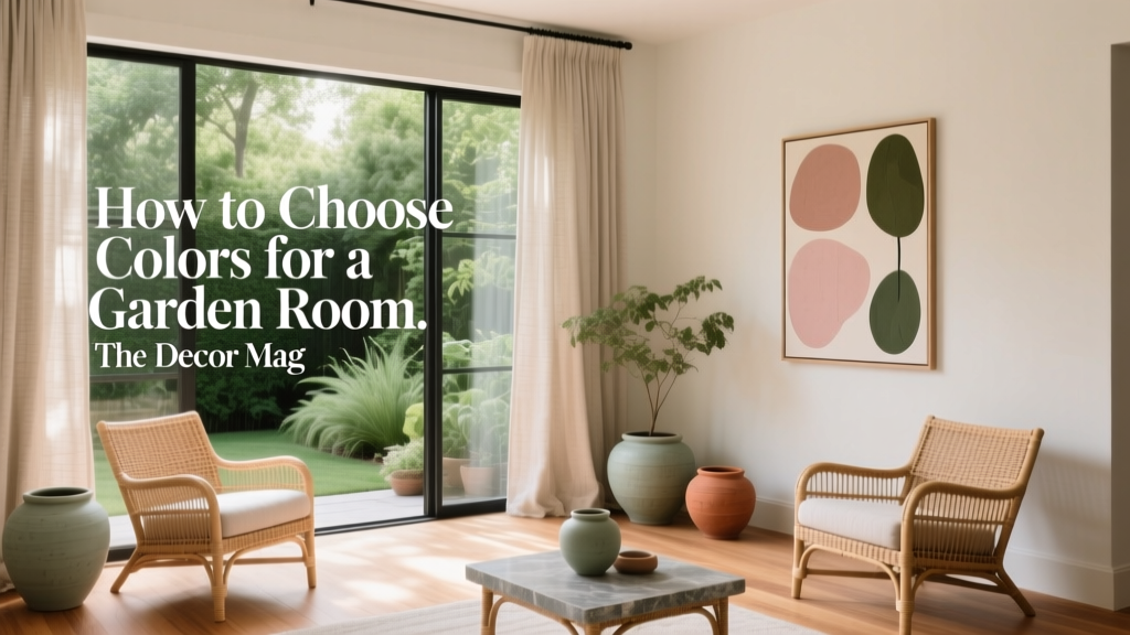 How to Choose Colors for a Garden Room - The Decor Mag