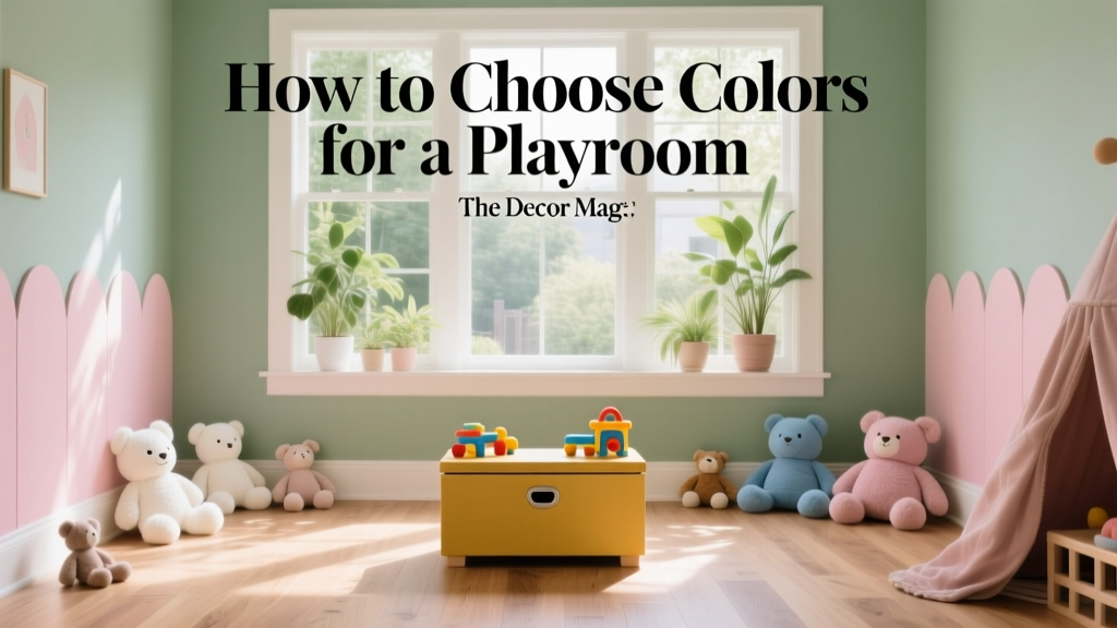 How to Choose Colors for a Playroom - The Decor Mag