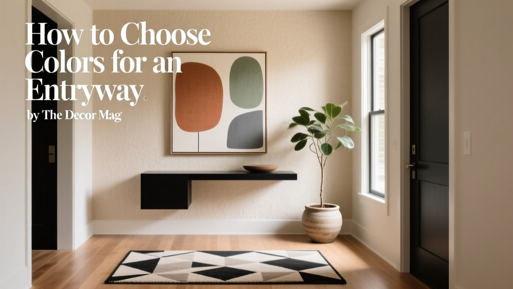 How to Choose Colors for an Entryway - The Decor Mag