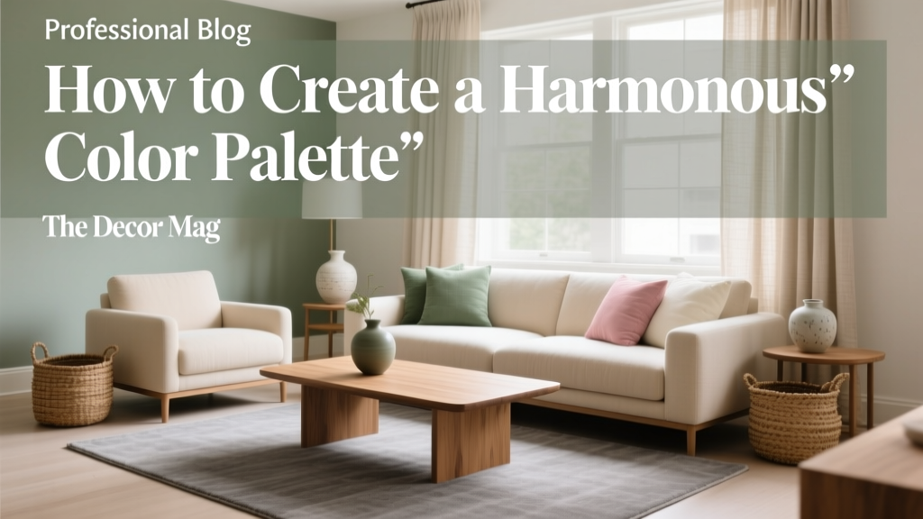 How to Create a Harmonious Color Palette - The Decor Mag