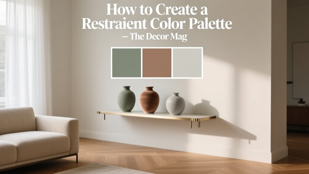 How to Create a Restraint Color Palette - The Decor Mag