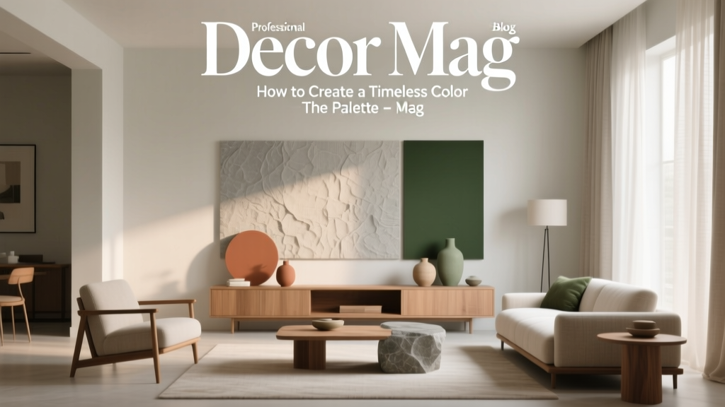 How to Create a Timeless Color Palette - The Decor Mag