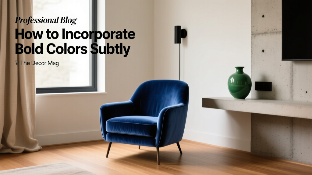 How to Incorporate Bold Colors Subtly - The Decor Mag