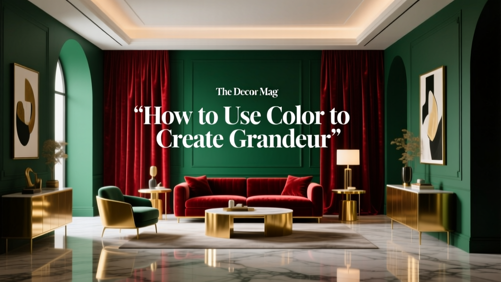 How to Use Color to Create Grandeur - The Decor Mag