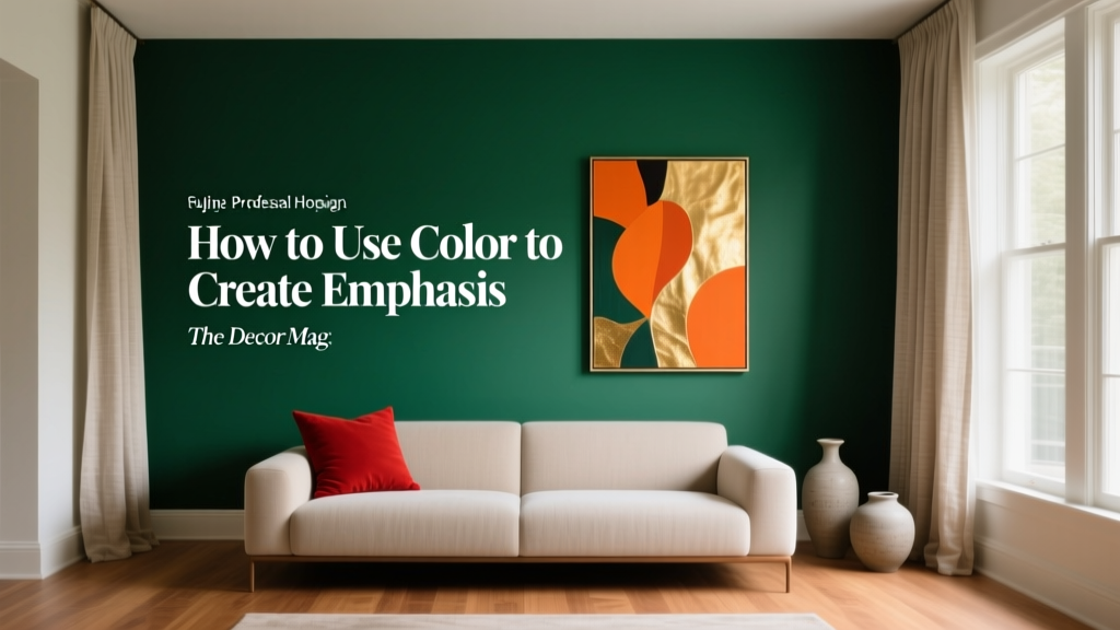 How to Use Color to Create Emphasis - The Decor Mag