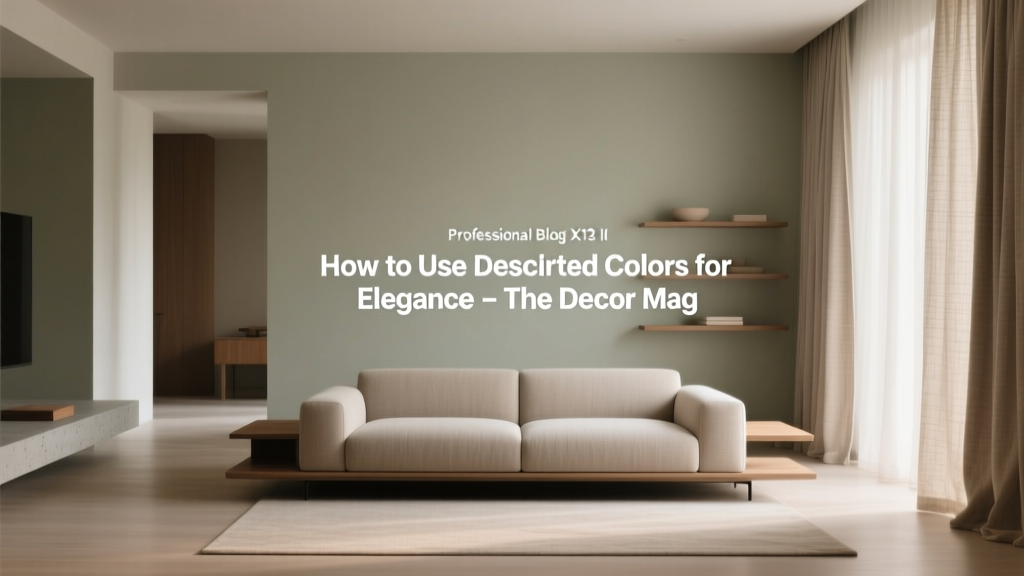 How to Use Desaturated Colors for Elegance - The Decor Mag