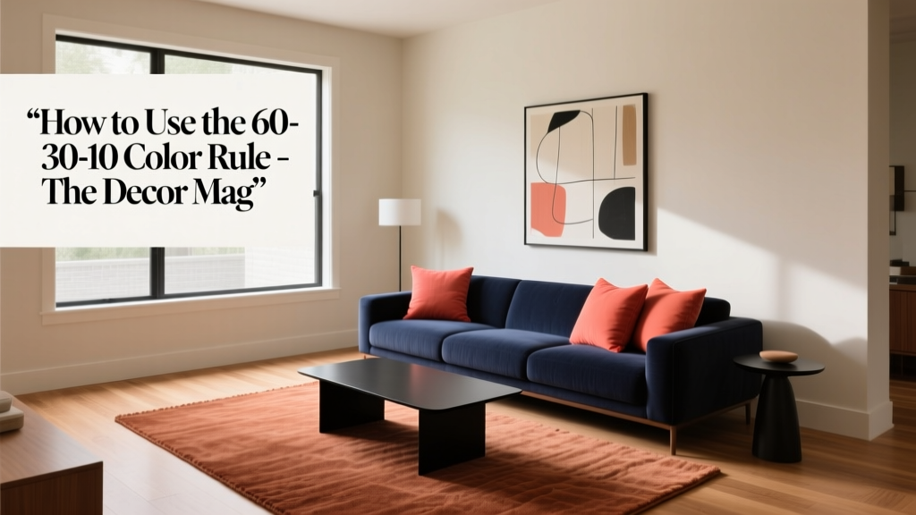 How to Use the 60-30-10 Color Rule - The Decor Mag