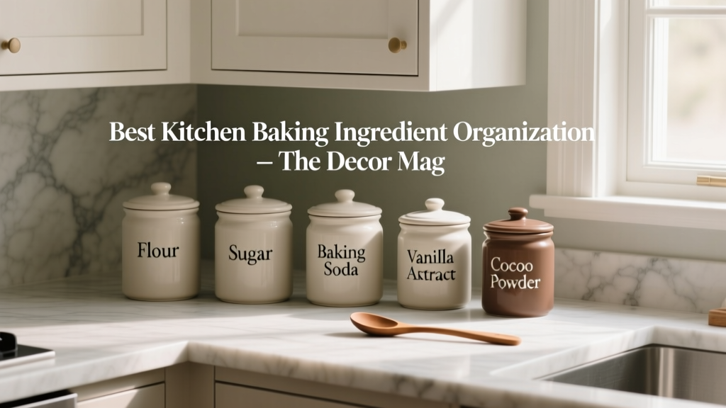 Best Kitchen Baking Ingredient Organization - The Decor Mag